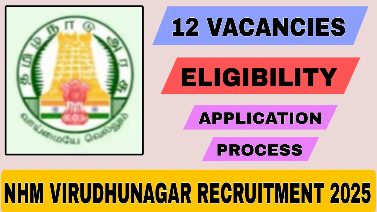 NHM Virudhunagar Recruitment 2025