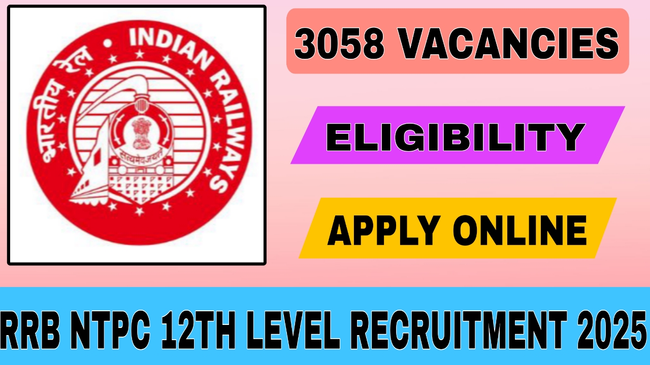 RRB NTPC 12th Level Recruitment 2025