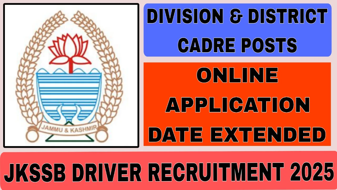 JKSSB Driver Recruitment 2025